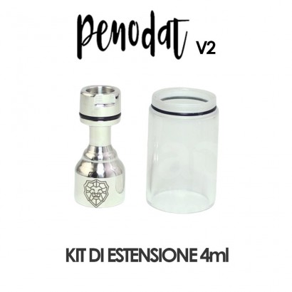 Replacement Glass Atomizers Penodat V2 4ml Glass and Bell Extension Kit - SXK