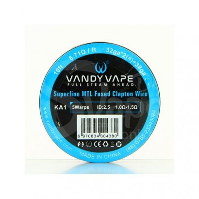 Widerstandsdampfdrähte-Vandy Vape Superfine MTL Kanthal A1 Fused Clapton Wire 32X2 + 38ga-Vandy Vape