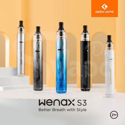 Cigarettes électroniques-Kit Wenax S3 2ml 1100mAh - GeekVape-GeekVape