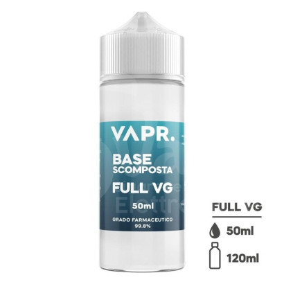 PG et VG Svapo-Glycérine Végétale FULL VG 50ml en flacon de 120ml - VAPR-VAPR